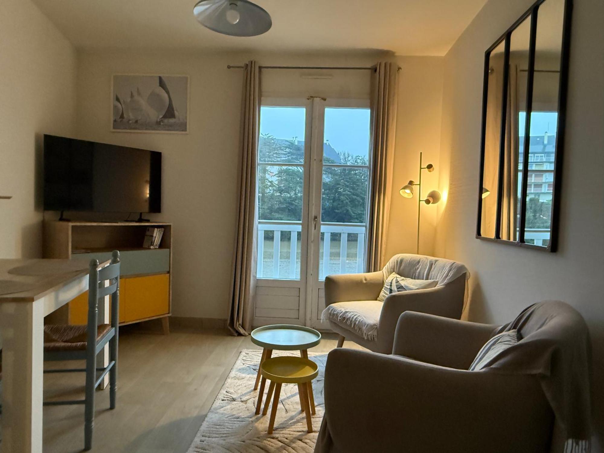 Appartement T2 Vue Sur La Riviere Avec Garage Privatif - Port De Saint-Goustan Auray Dış mekan fotoğraf